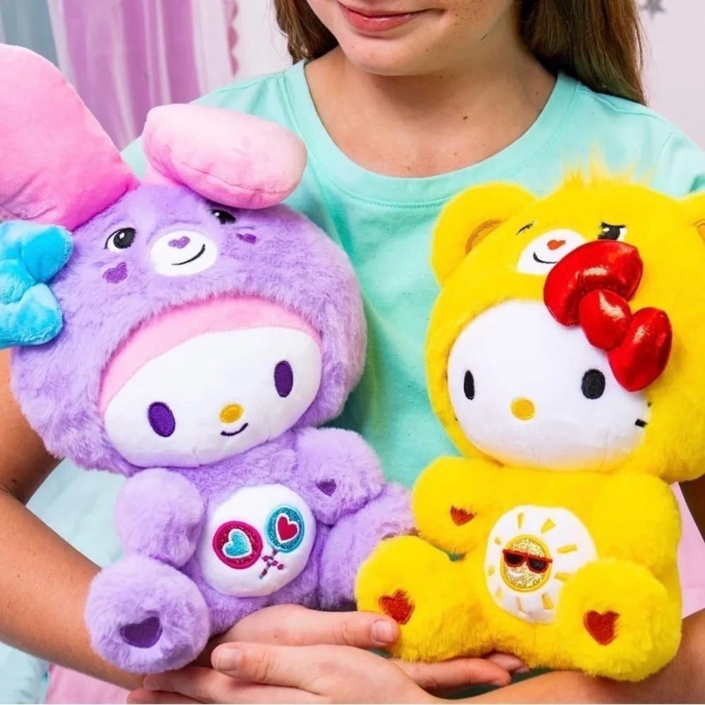 Hello Kitty And Friends X Care Bears 2 Pack Plush Sanrio Hello Kitty My Melody